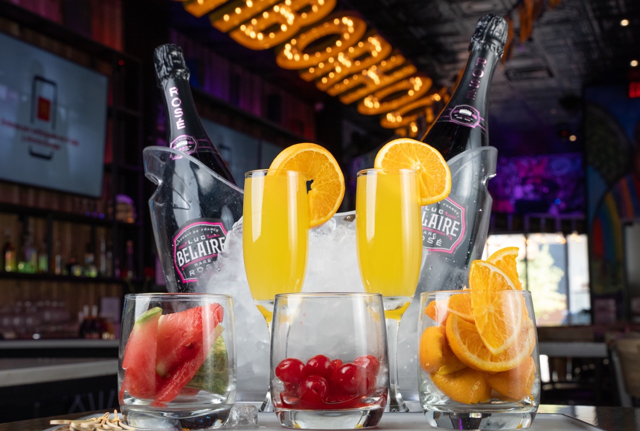 the neighborhood bar brunch mimosas