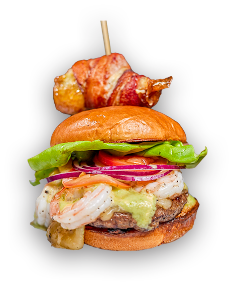 The Neighborhood Bar Surf N Turf Burger