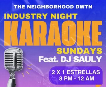 The Neighborhood Bar DWTN Karaoke Sundays Industry Night