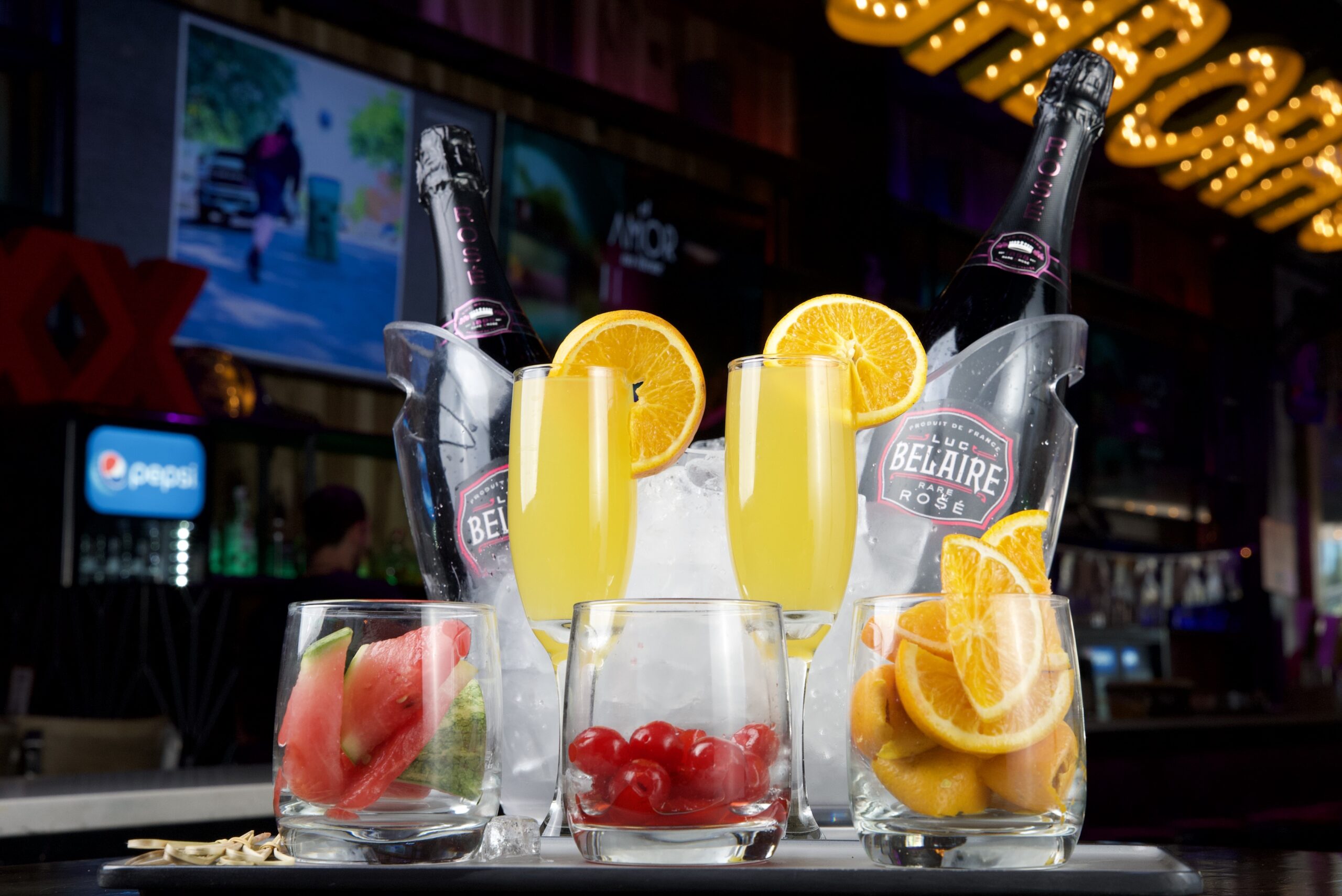 the neighborhood bar brunch mimosas